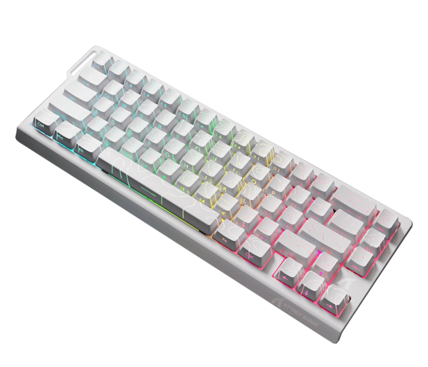 Attack Shark X68PRO HE Wireless Rapid Trigger 8kHz/128kHz Poron biała 6972792470627 - 1349536 - zdjęcie 3